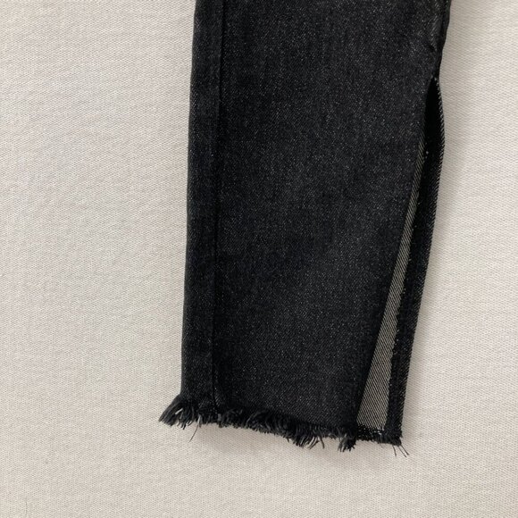 WeWoreWhat Black Side Slit High Rise Skinny Jeans size 26 - Picture 9 of 12